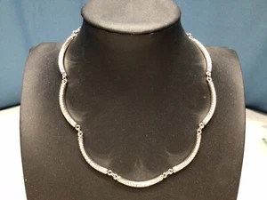 Swarovski Women's 17" Tennis Crystal Necklace Signed - Picture 1 of 13