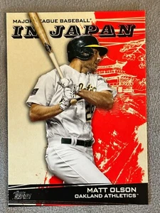Topps 2021 edición japonesa Matt Olson MLB en Japón Hecho en Japón Hecho en Japón Hecho en Japón-6 - Imagen 1 de 2