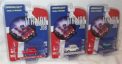 Greenlight 1-64 1967 Mini Cooper S 1275 Mk1 Italian job Red White & Blue 44080 - Image 1 of 4