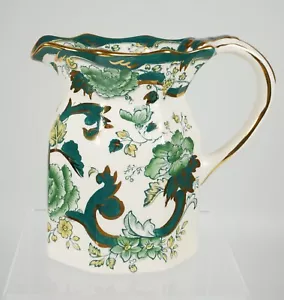Lovely Large Size Masons Pottery Chartreuse Hydra Jug - Picture 1 of 4