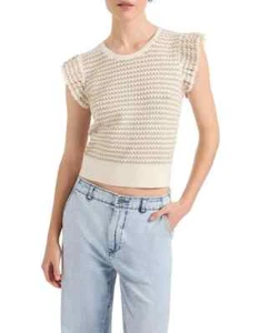Marcs Tuscan Knit Tank in Ivory - Size Small- New with tags - Picture 1 of 7