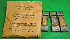 1707-G1 QUADRAT D 3 BEWEGLICHE KONTAKTFINGER für Magnetstarter Typ D & T - Bild 1 von 2