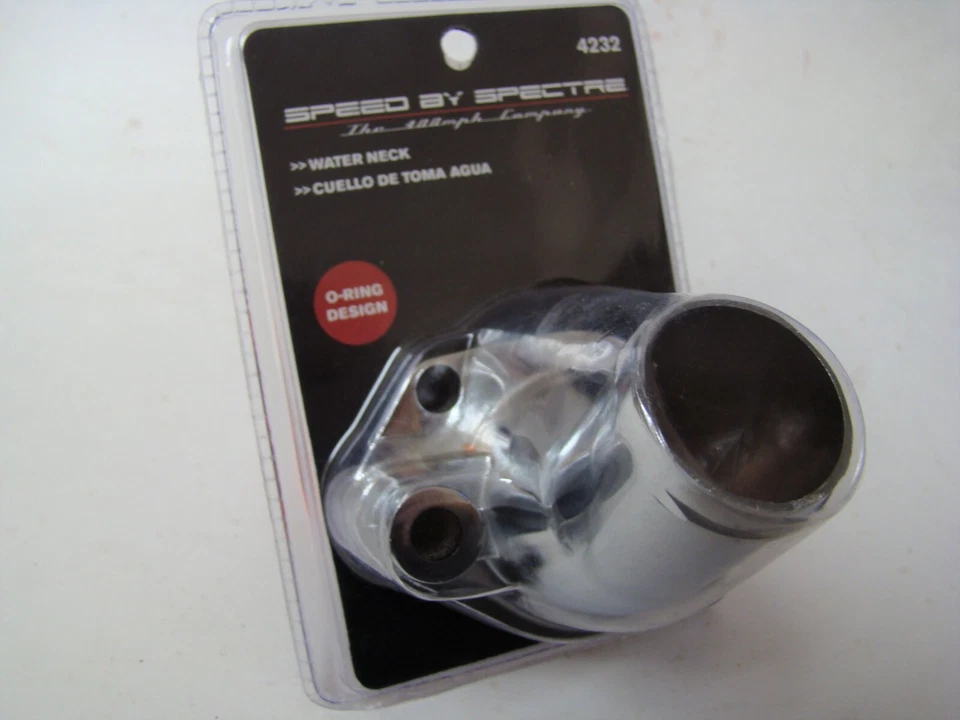 Spectre Performance 4232 Chrome Water Neck for Small Block Ford O-Ring Design - Image 1 of 1