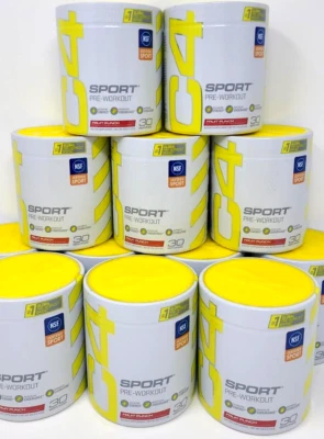 12 x Cellucor C4 Sport PRE-WORKOUT "FRUIT PUNCH" Powder 30 Servings Exp 01/2026 - Image 1 of 4