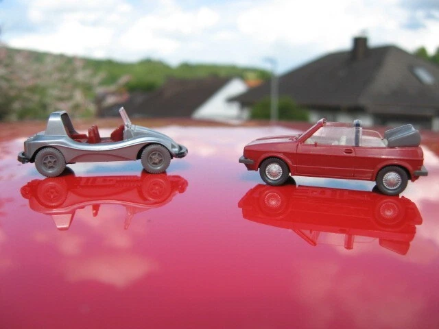 VW Golf Cabriolet / VW 1300 Dune Buggy raccolta auto d'epoca Wiking Berlino 1:87 - Immagine 1 di 1