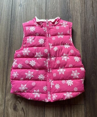 Gymboree girls Size M (7-8) Quilted Zippered Puffer Vest Pink, NWT Foto 1 de 4