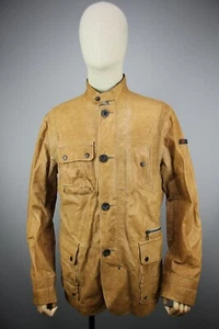 STRELLSON Authentic Premium Men's 100% Brown Leather Jacket Brown Size S - Picture 1 of 12