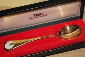 RB16 RB2 R&B Robbe & Berking Jahreslöffel 1972 925 Silber Vergoldet sammler OVP - Bild 1 von 15