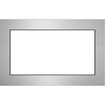 GE - 27" Built-In Microwave Trim Kit - Stainless Steel JX7227SLSS NEW