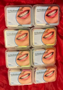 8 Packs of 10 Dental Orthodontic Ortho Wax  For Braces Gum Irritation - Bild 1 von 2