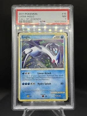 🕊️ JCC Pokémon - Lugia 15/95 - Holo Raro - Call of Legends 2011 - PSA 7 (Nm)  Foto 1 de 4
