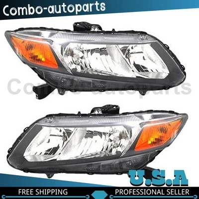 Conjunto de faros izquierdo derecho para Honda Civic 2012-2012 Foto 1 de 3