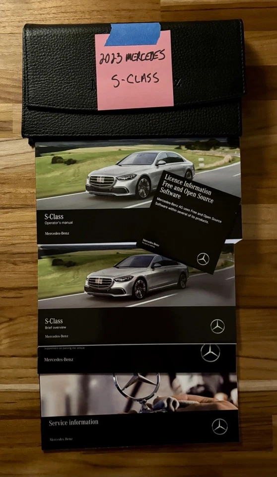 Mercedes Benz Clase S 2023 sedán manual del propietario S500 S580 como nuevo Foto 1 de 1