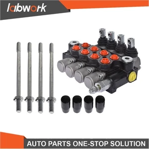 Labwork 4 Spool Hydraulic Monoblock Double Acting Control Valve,11 GPM,SAE Ports - Picture 1 of 21