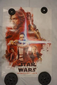 Póster de la película Star Wars The Last Jedi original DS 27x40 arte de pared de cine 2017 - Imagen 1 de 2