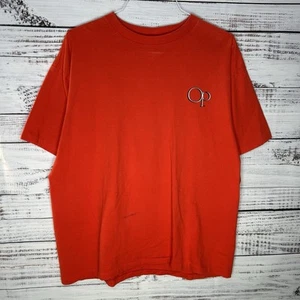 Vintage OP Ocean Pacific Surf Skate Double Sided Graphic T-Shirt Orange Men’s XL - Picture 1 of 10