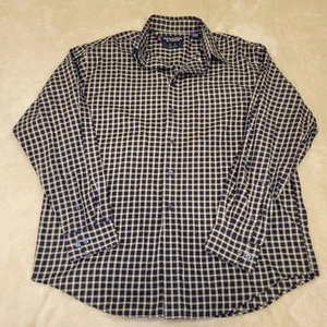 Roundtree & Yorke Herren 40er Twill Langarm Button Down Anzughemd Gr. Large - Bild 1 von 10