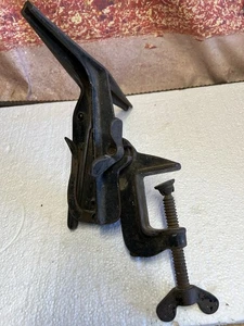 Unmarked Cast Iron 10” Saw Sharpening Vise Table Mount - Picture 1 of 7