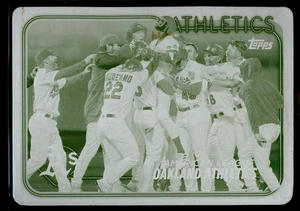 Athletics Team Card 2025 Topps 1/1 Yellow Printing Plate - Picture 1 of 2