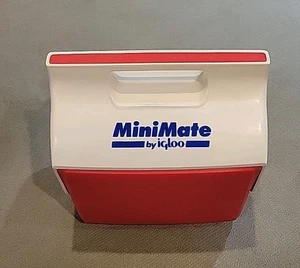 Vintage 90s Igloo MiniMate Cooler Made In USA Retro Red White Blue Sixpack - Bild 1 von 8