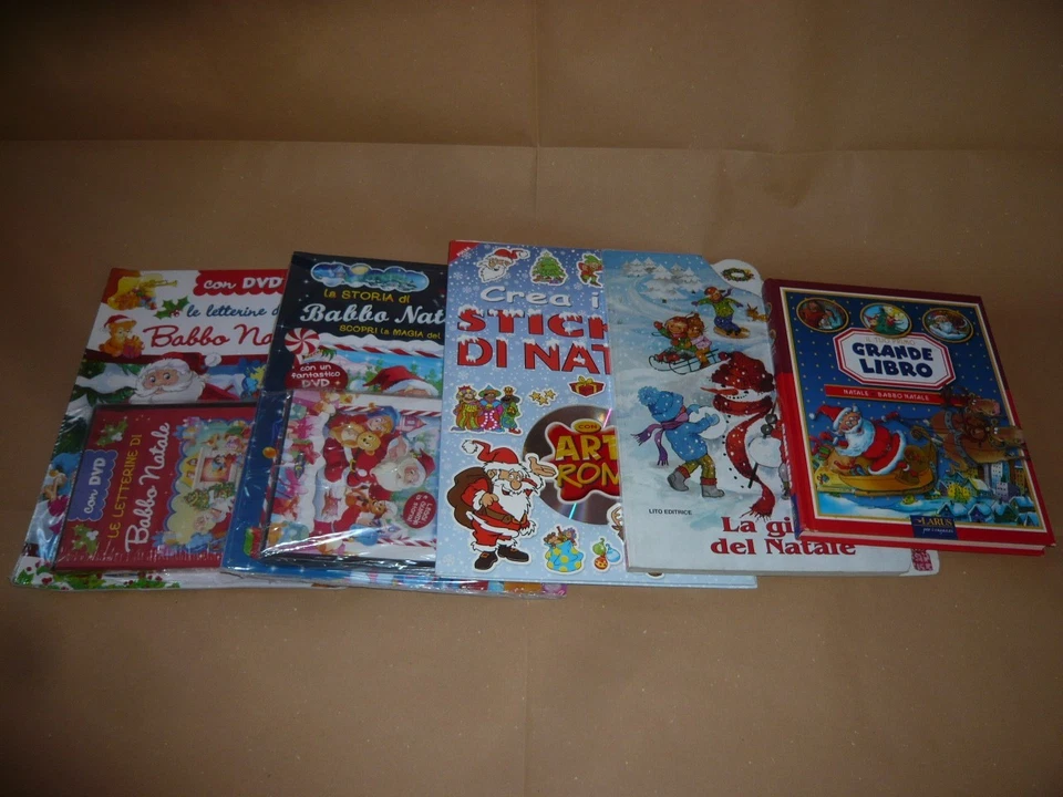 Lotto misto libri di NATALE per bambini con fiabe-racconti-sticker-giochi-cd-dvd - Immagine 1 di 1