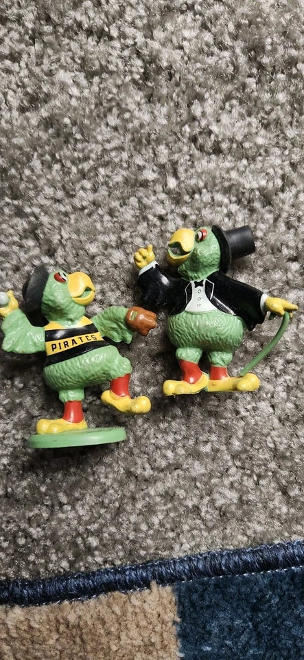 1989 Pittsburgh Pirates Parrot Mascot Baseball mini figures Lot of 2 - Image 1 of 1
