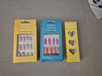 New Revolution Love Island make up set Lip Kit & False Nails Stocking Fillers - Image 1 of 4