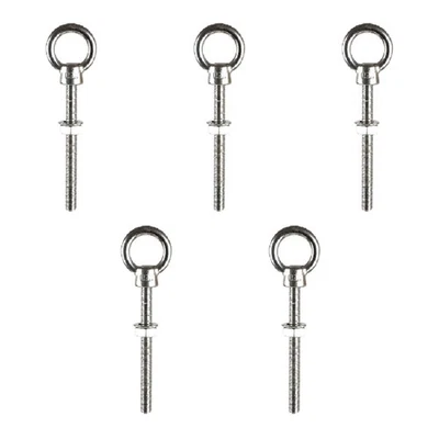 Boat Grade 316 Stainless Steel Eyebolt Threaded Eye Bolts for Rigging Pack of 5 - Image 1 of 4