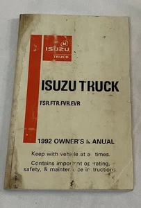 1992 Isuzu Pickup Truck Owners Manual Original OEM. FSR.FTR.FVR.EVR - Bild 1 von 4