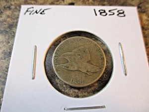 1858 FLYING EAGLE CENT FINE 68 - Picture 1 of 2