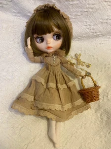 Ropa Muñeca Blythe BJD Vintage Retro Vestido Prendas para la cabeza para muñeca 1/6 BJD OB24 Regalos - Imagen 1 de 7