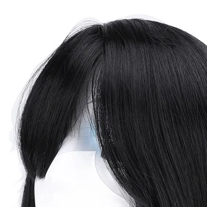 Bob Wig With Bangs Women Shoulder Length Short Straight Breathable Synthetic SA - Picture 1 of 12