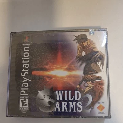 Wild Arms 2 Playstation PS1 videogame novo Y-Fold Shrinkwrap lacrado - leitura obrigatória  - Imagem 1 de 4