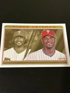 2014 Topps Super Veteran Baseball Jimmy Rollins Philadelphia Phillies #SV-8 - Picture 1 of 2