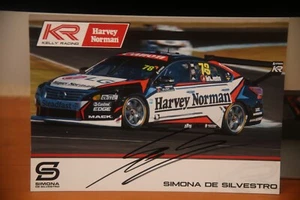 Simona De Silvestro #78 Harvey Norman Nissan V8 Supercar Signed Driver Card 1 - Picture 1 of 1