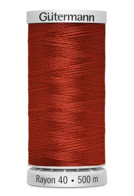 Gutermann Rayon 40 #1246 ORANGE FLAME, 500m Machine Embroidery Thread - Image 1 of 2