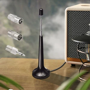 High Gains FM Telescopic Antennas 75 ohm DAB FM Antennas with 3 Adapter (Fixed) - Zdjęcie 1 z 10