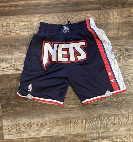 Brooklyn Nets Summer City Edition Navy Old School Basketball Team Shorts M-XL Cover