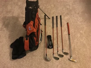 US KIDS USKG 5 CLUB SET ULTRALIGHT 51-35 UL-24 3wood,6,8,Pw,Putter (Left Handed) - Picture 1 of 20