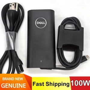 Caricabatteria originale Dell 100 W per laptop Type-C adattatore GAN XPS 14 9440 4CTDC DA100PM220 - Foto 1 di 10