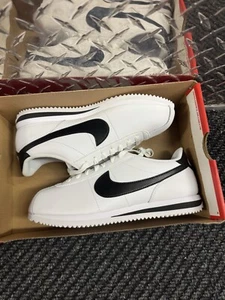 Nike Cortez White Black Panda Leather DN1791 107 Women’s Size 9.5 Men 8 - Picture 1 of 9