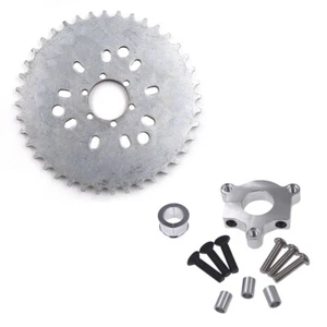 40T Kettenrad 1,5 Zoll/1 Zoll Silber Adapter für 49cc 50cc 66cc 80cc Motorisiertes Fahrrad CNC - Bild 1 von 8