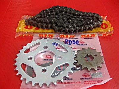 Fit YAMAHA CHAPPY LB50 LB80 FRONT 14T & REAR 30T SPROCKET SET & CHAIN Set  #BI# Foto 1 de 4