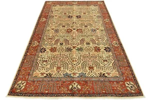 Ziegler Rug 8’8” x 12’3” Beige Wool Traditional Hand-Knotted Oriental Carpet - Picture 1 of 15