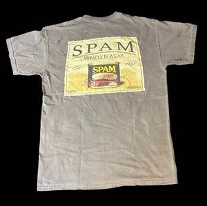 Vintage Spam T-Shirt Miracle In A Can Minnesota Unisex Medium grau braun - Bild 1 von 5