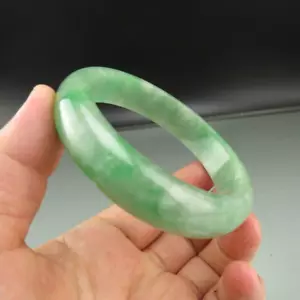 Armreif Armband 63 mm natürlicher Jadeit Jade Edelsteine G536 - Bild 1 von 7