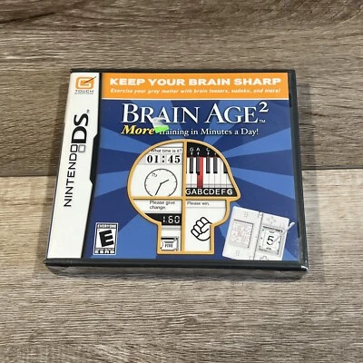 Brain Age 2: More Training in Minutes a Day - Nintendo DS - NEW - Image 1 of 2
