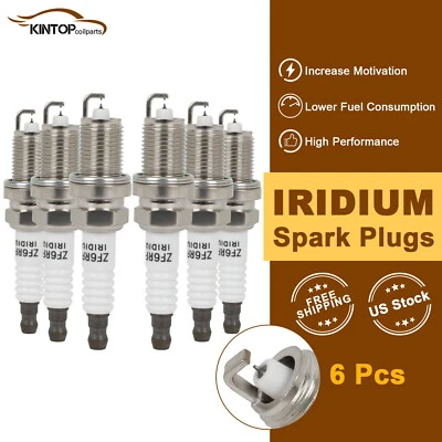 6x Iridium & Platinum Spark Plugs For Acura TL 3.2L 2002-2003 4095 - Image 1 of 4