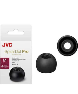 JVC EPFX12 Spiral Dot Pro Earpieces – 2 Set of (4) Ear Tips, Sizes Small Through - Picture 1 of 5