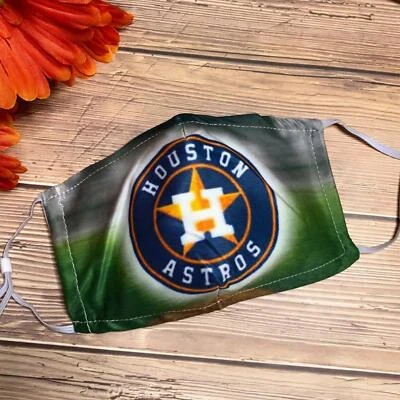 Mascarilla bucal lavable reutilizable MLB Houston Astros + 2 filtros Foto 1 de 4